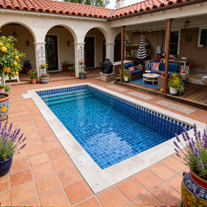 Piscine rectangulaire enterrée haut de gamme, gamme de prix, coque pour jardins, hôtels et rassemblements joyeux, kit de piscine - Product Image 2