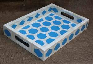 Top Arrivée 2024 Ramadan Bone Inlay plateau de dîner Restaurant petit déjeuner plateau pour hôtel nourriture Sushi assiette adaptée à la fête - Product Image 5