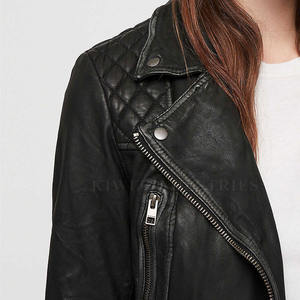 Chaqueta de cuero profesional de alta calidad último diseño 2023 Material de cuero para mujer en venta - Product Image 5