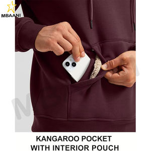 Sweat-shirts à capuche Sherpa pour hommes, sweats de sport en couleur personnalisée - Product Image 4