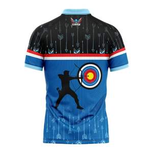 T-shirts en coton Vintage Fitness Ringer t-shirt à manches courtes t-shirts pour hommes Archer Sports Funny Tee Shirt Tir à l'arc Sports - Product Image 5