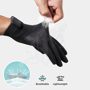 Guantes de equitación de cuero premium para invierno, transpirables, a prueba de viento, con diseño de agarre, para actividades deportivas al aire libre, unisex. - Product Image 4