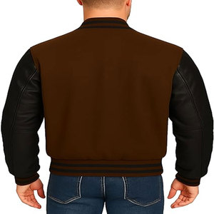Veste universitaire personnalisée pour homme, mélange de laine et manches en cuir véritable, durable et élégante, tailles XS à 5XL - Product Image 3