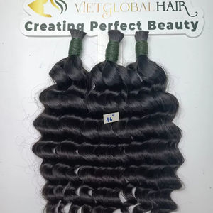 Extensions de cheveux en vrac de haute qualité Super Double Drawn Machine vietnamienne crue bouclée profonde Double trame 8 "-40" longueur toutes les couleurs - Product Image 4