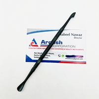 Pousse-cuticules double face en acier inoxydable doré de qualité supérieure, cuillère nettoyante pour ongles, outil professionnel de manucure et pédicure pour peaux mortes