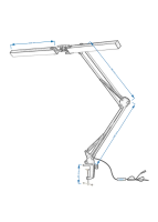 Lampe LED en gros avec pince 15W Lampe de bureau LED noire avec bras articulé réglable Lampe d'architecte 3CCT Port USB-A Lampe de bureau
