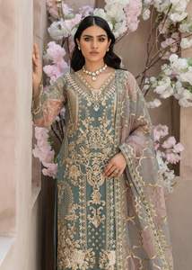 Traje Sharara y Palazzo Dupatta de Diseño Moderno en Tela Georgette Sintética Pesada, Estilo Étnico Indio y Pakistaní para Fiesta, Precio Bajo - Product Image 2