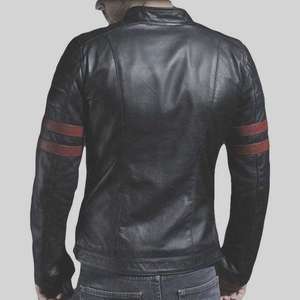 Vente en gros veste en cuir de bonne qualité avec logo personnalisé veste en cuir pour hommes de fabrication professionnelle polie - Product Image 6