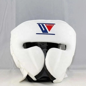 Conjunto de Boxeo de Piel Auténtica Winning Blanco, Calidad Premium, Acolchado Cómodo, Kickboxing, Logotipo Personalizado, Protector de Cabeza, Protector Inguinal - Product Image 2