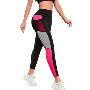 Nouveau design, leggings de sport décontractés à taille haute, respirants, sans couture, vente en gros, poches personnalisées, vêtements de sport - Product Image 2