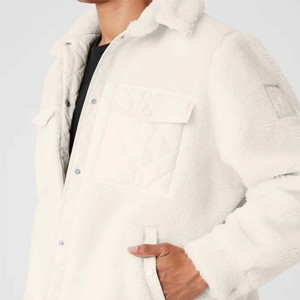 Veste polaire doublée Sherpa pour homme-Vêtements d'extérieur confortables et isolés à fermeture éclair intégrale, idéaux pour le temps froid - Product Image 3