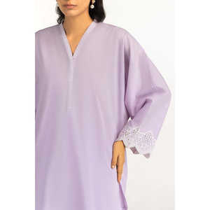 Conjunto Coordinado IPST-77521 de Cambric Bordado, Casual, de Gasa, con Mangas Tres Cuartos y Pantalones hasta la Rodilla, Talla XS, para Primavera/Verano, 3 Piezas - Product Image 2