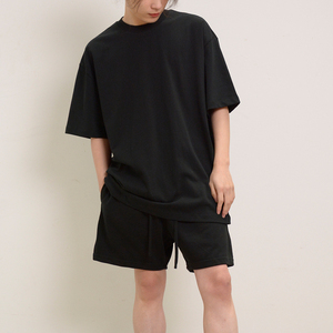 Custom Print <b>T</b>-<b>shirt</b> <b>Mens</b> Tee <b>Shirt</b> Sets Thick Collar 100% Cotton <b>T</b> <b>Shirts</b> <b>Heavyweight</b> Plain Oversized Mock Neck <b>T</b>-<b>shirt</b> for <b>men</b> - Product Image 3