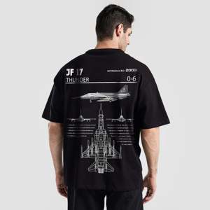 เสื้อธันเดอร์ (สีดำ) เสื้อเจอร์ซีย์แบบสั่งทำสำหรับออกกำลังกาย ลายพิมพ์เรียบ พร้อมป้ายสกรีนแบบสั่งทำ - Product Image 1