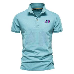 Nouveau T-shirt classique en maille unie pour homme à manches courtes, en tissu doux et respirant, pour un confort quotidien et un look streetwear. - Product Image 2