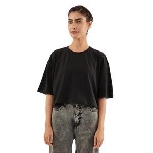 Camiseta Corta de Verano para Mujer, Corte Regular, Color Personalizado, Talla Personalizada, Diseños de Logotipo Bordados, Algodón Poliéster - Product Image 2