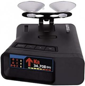 Detector de Láser/Radar de Largo Alcance Extremo R7 con GPS Integrado, Alertas en Tiempo Real, Antenas Dobles, Flechas Direccionales Delanteras/Traseras, Mirror Link - Product Image 1