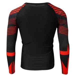Chemises de compression pour hommes, dernier design, pour la salle de sport, respirantes, séchage rapide, antibactériennes, extensibles, pour le fitness en plein air - Product Image 1