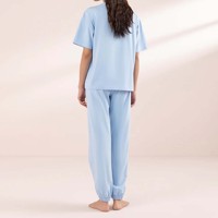 Venta al por mayor con envío directo: Conjuntos de bata y camisón térmico de algodón 100% para mujer, talla grande, cintura elástica, para invierno.
