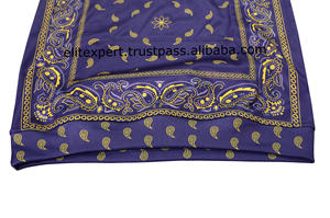 Custom Streetwear Hip Hop Style All Over Bandana Print Breathable Pullover Sublimation <b>Navy</b> Color <b>Men</b> Hoodies and Sweatshirt - Product Image 4