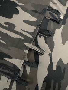 Short léopard grande taille pour femmes découpes latérales en tricot à haute élasticité séchage rapide Spandex/Nylon sportif à la mode décontracté - Product Image 5