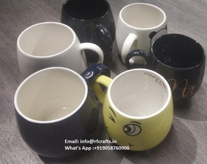 High-Grade Heat Resistant Ceramic <b>Cup</b> with Logo Printing Option - Product Image 1
