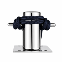 Borne de quai robuste en acier inoxydable 5T 10T pour système d'amarrage de bateaux, yachts et quais marins