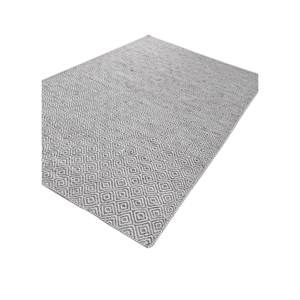 พรมขนสัตว์ทำมือ Abrash สีเทา-ดำ ลายเรขาคณิตแบบทอเรียบ สำหรับบ้าน รูปทรงสี่เหลี่ยมผืนผ้า ทางเดิน ADWP-13043 พรมข้างเตียง - Product Image 2