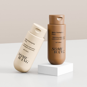 Botella de HDPE de 250 ml para el Cuidado de la Piel, Botellas de Plástico para Champú y Acondicionador con Tapa Abatible - Product Image 1