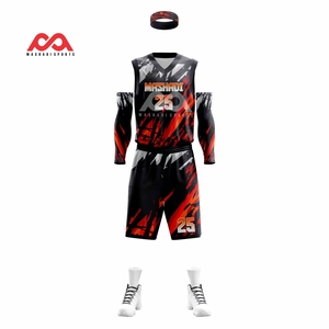 Nouveaux derniers modèles d'uniformes de basket-ball uniformes de basket-ball pour jeunes en tissu respirant à séchage rapide de haute qualité - Product Image 2