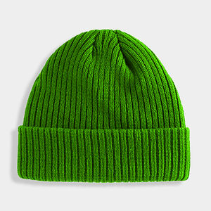 Bonnet en tricot côtelé unisexe entièrement personnalisé Glory - Bonnet d'hiver épais à revers pour hommes et femmes - Product Image 6