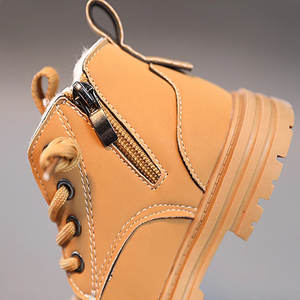 รองเท้าบูทข้อเท้าเด็กผู้หญิงสำหรับฤดูใบไม้ร่วง/ฤดูหนาว รุ่นใหม่บุขนหนานุ่ม กันน้ำ กันลื่น ตกแต่งด้วยขนสัตว์เทียม ผ้ากลิตเตอร์ อุ่นสบาย ทันสมัย - Product Image 2