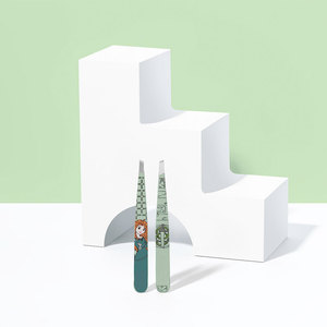 Pinzas de limpieza de vello Facial multicolor económico Pinzas de cejas de belleza para niñas de acero inoxidable - Product Image 6