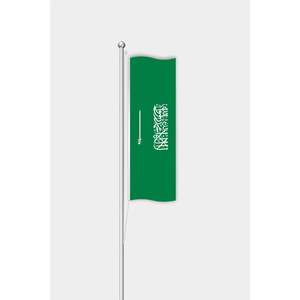 Custom Saudi Arabia <b>Flag</b>-3x5ft-Aluminum <b>Pole</b>-Digital Printing-Satin/Polyester/Silk Material-Car Usage - Product Image 1