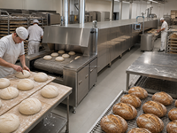 Equipement complet de boulangerie commerciale | Four à pain et à gâteaux pour pâtisseries et boulangeries industrielles