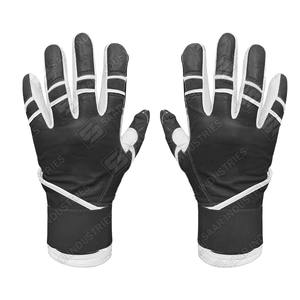 Nouvelle combinaison de couleurs noir et blanc personnalisée longue manchette Baseball & Softball gants de frappe Guantes De Bateo De Beisbol - Product Image 3