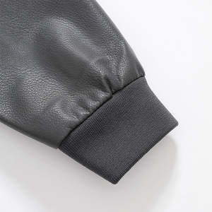 Veste en cuir véritable pour homme, best-seller, style streetwear, col montant, en cuir de vache, vestes d'hiver, fabriquées au Pakistan - Product Image 6