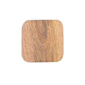 AK Dessous de verre carré en bois de haute qualité en laiton de couleur bois naturel Lot de 4 pour vaisselle/ustensiles de cuisine - Product Image 3
