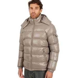 Chaqueta acolchada con capucha para hombre, abrigo cálido de invierno, impermeable, para exteriores, diseño moderno y ajustado, suministro personalizado - Product Image 1