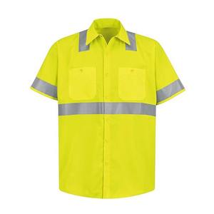 Nouveaux t-shirts de sécurité pour travaux routiers, haute visibilité, 100% coton, logo personnalisé imprimé, motif uni, manches longues ou courtes, t-shirts de travail - Product Image 3