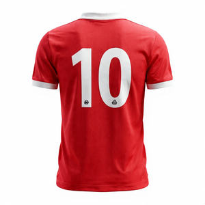 Camiseta de Fútbol con Rayas OEM, 100% Poliéster, Secado Rápido, Camiseta de Fútbol de Manga Corta, Camiseta Deportiva con Rayas - Product Image 5