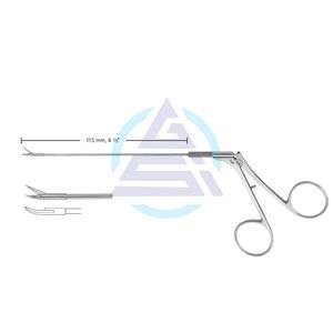 Castroviejo Eye scissors 115mm microsurgery caspar มีปลายแหลมทำจากสแตนเลส - Product Image 1