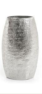 Jarrones de metal de estilo único para decoración de mesas en hoteles, hogares y restaurantes, jarrones con acabado en nogal a bajo precio. - Product Image 5