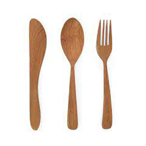 Eco Friendly Good Quality Wooden Dinnerware Forks Spoons Knife Wood Cutlery Set Kitchenware <b>Kitchen</b> Reusable Utensils Set - Product Image 2