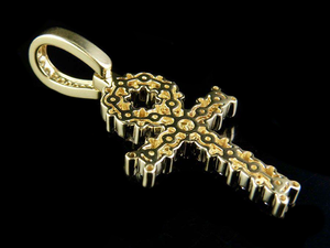 Plata Ankh Cruz Moissanite diamante colgante para hombres mujeres estilo egipcio Iced Out Hip Hop joyería religiosa de lujo - Product Image 5