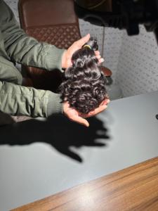 100% non traité rebondissant ondulé indien vierge Remy extension de cheveux trame de cheveux humains bruts tresses Machine Double trame vague wefted Bundle - Product Image 3