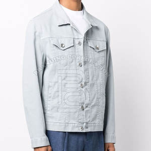 Meilleure vente à bas prix Veste en jean pour hommes Veste en jean sur mesure pour hommes Veste en jean de couleur unie - Product Image 3