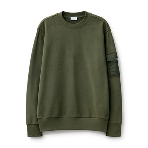 Sudadera de cuello redondo Lisa personalizada al por mayor, sudadera para hombre, Sudadera con capucha para hombre, jersey con logotipo personalizado, sudadera con bolsillo lateral para hombre - Product Image 1