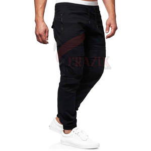 Pantalon cargo décontracté pour homme, respirant, écologique, à séchage rapide, avec logo personnalisé et matière en élasthanne/coton - Product Image 4
