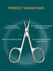 Ciseaux à cuticules professionnels Kaneka Russian Dead Skin Straight Blade, acier inoxydable de haute qualité, pour manucure professionnelle - Product Image 6